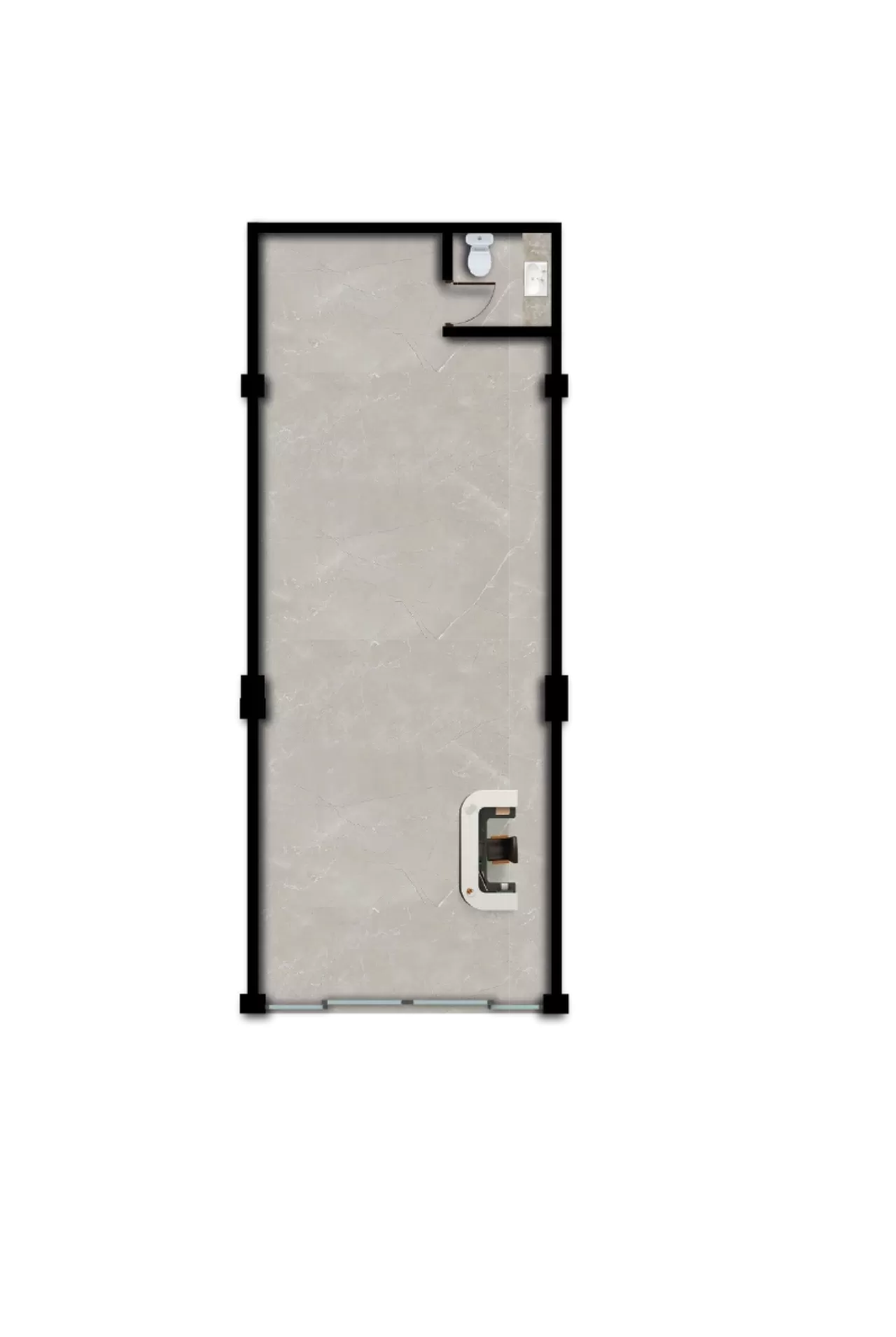 Distribucipon del departamento Local 03 de Calella Living